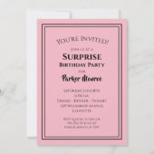 Les Invitations d'anniversaire des grands 40 (Dos)