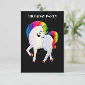LES INVITATIONS D'ANNIVERSAIRE "RAINBOW PONY" ONT  (Debout devant)
