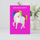 LES INVITATIONS D'ANNIVERSAIRE "RAINBOW PONY" ONT  (Debout devant)