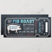 Les invitations de billet de rôti de porc avec la (Devant / Derrière)