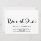 Les Invitations de Brunch, Mariage de poste russe  (Devant)