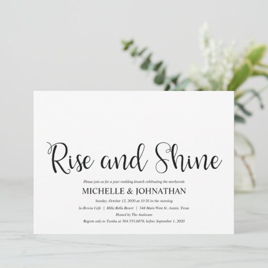 Les Invitations de Brunch, Mariage de poste russe  (Debout devant)