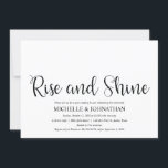 Les Invitations de Brunch, Mariage de poste russe<br><div class="desc">Planifier un brunch avec les jeunes mariés le lendemain du mariage ? Invitations invités avec cette calligraphie rustique sur le thème Post Mariage Brunch Invitation Card. 
Ajoutez les détails de votre brunch en caractères noirs correspondants / lettrage.

#TeeshaDerrick</div>
