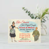 Les Invitations De Douche Parfaits Couple Mariage (Debout devant)