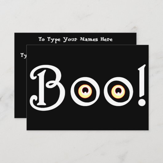 Les invitations de Halloween ont personnalisé des (Devant / Derrière)