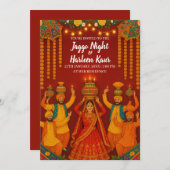 Les invitations de mariage Jaggo comme invitations (Devant / Derrière)