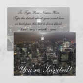 Les invitations de New York ont personnalisé New (Devant / Derrière)