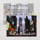 Les invitations de New York ont personnalisé New (Devant / Derrière)