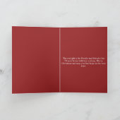 Les invitations de Noël Cadeau d'Or Réel Présent (Intérieur)