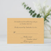 Les invitations de réponse pour le mariage de The (Debout devant)