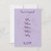 Les invitations de Valentine Cartes Cupid personna (Dos)