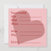 Les invitations de Valentine Cartes d'Amour Person (Dos)