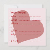 Les invitations de Valentine Cartes d'Amour Person (Dos)