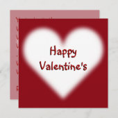 Les invitations de Valentine Cartes d'Amour Person (Devant / Derrière)