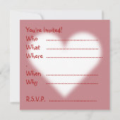 Les invitations de Valentine Cartes d'Amour Person (Dos)