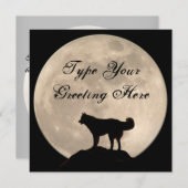 Les invitations enrouées ont personnalisé la carte (Devant / Derrière)