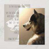 Les invitations enrouées ont personnalisé la carte (Devant / Derrière)