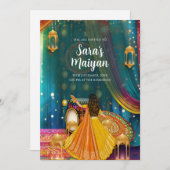 Les invitations numériques Maiyan comme les invita (Devant / Derrière)