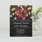 Les Invitations rouges de Black et d'Or pour elle (Debout devant)