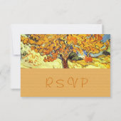 Les invitations RSVP de mariage de l'arbre de mûri (Dos)