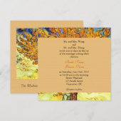 Les invitations vintage de mariage Mulberry Tree. (Devant / Derrière)