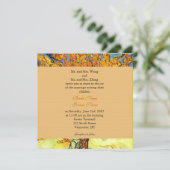 Les invitations vintage de mariage Mulberry Tree. (Debout devant)