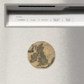 Les Isles Britanniques, kaart van 1700 Magneet (Insitu (Vaatwasser))