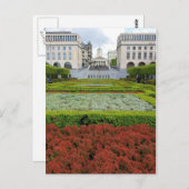 Les jardins à Bruxelles, Belgique Carte postale (Devant / Derrière)