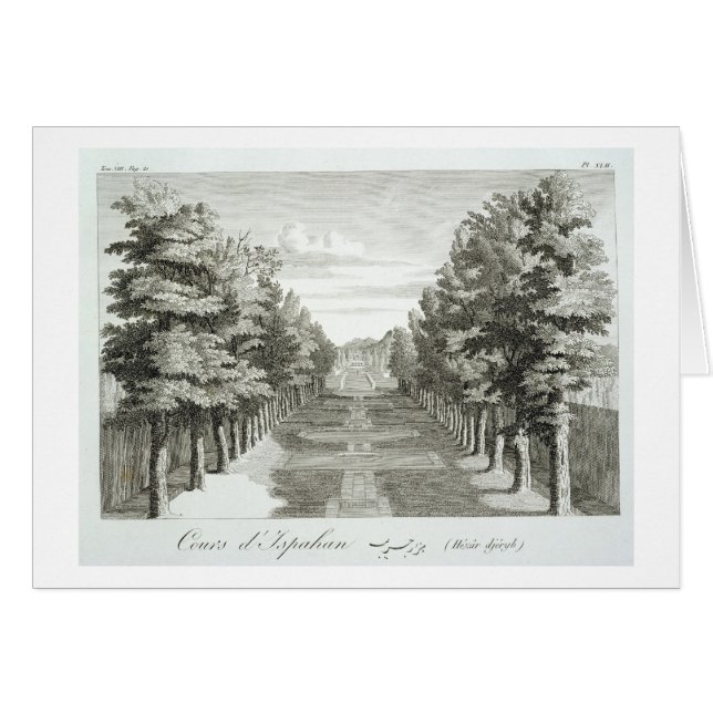 Les jardins chez Tshehar-Bagh, Isphahan, from (Devant horizontal)