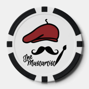 Les jetons de poker Mustartist