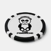 Les jetons de poker Pandache (Panda moustache) (Simple)
