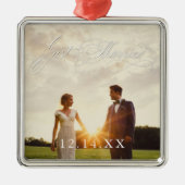 Les jeunes mariés viennent de se marier ornement a (Devant)