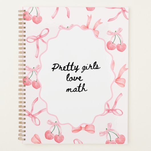 Les jolies filles aiment les maths - Cahier - Mign (Devant)
