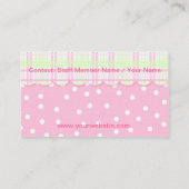 Les jouets des enfants de carte de visite, (Dos)