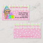 Les jouets des enfants de carte de visite, (Devant / Derrière)