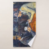 Les Joueurs de cartes, Cézanne (Serviette de bain)