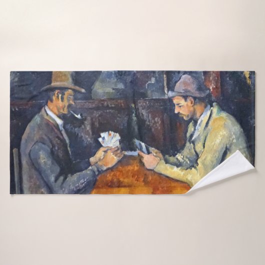 Les Joueurs de cartes, Cézanne (Serviette de bain)