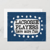 Les Joueurs De Crosse Ont Plus De Carte Postale Am (Devant / Derrière)