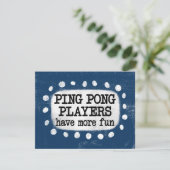 Les Joueurs De Ping Pong Ont Plus De Carte De Voeu (Debout devant)