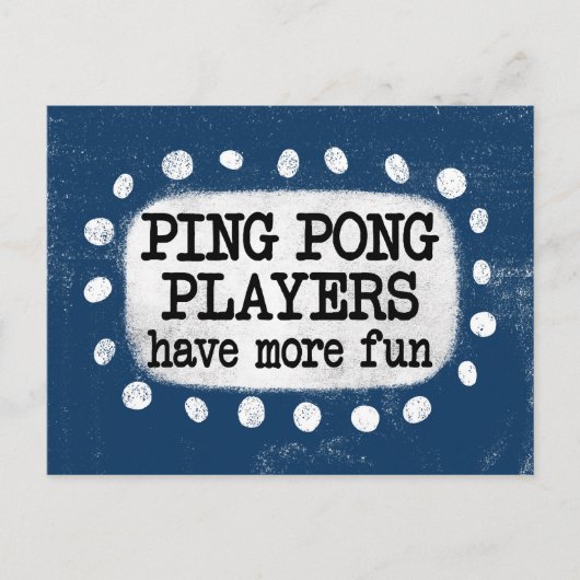 Les Joueurs De Ping Pong Ont Plus De Carte Postale (Devant)