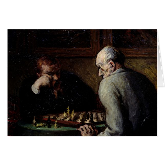 Les joueurs d'échecs, c.1863-67 (Devant horizontal)