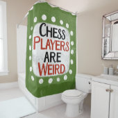 Les Joueurs D'Échecs Sont Bizarre Rideau De Douche (En situation)