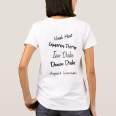 Les jours les plus foncés par blanc de T-shirt (Dos)
