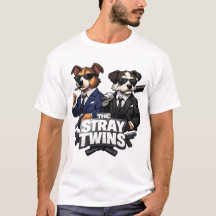 Les jumeaux errants – T-Shirt parodie de chien bri