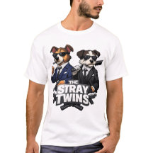 Les jumeaux errants – T-Shirt parodie de chien bri