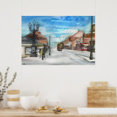 Les lampes Thornaby 5 et le tramway - POSTER (Cuisine)