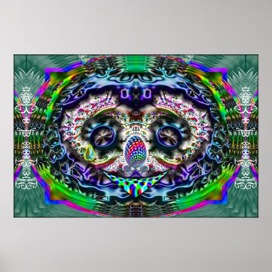 Les larmes d'une affiche de clown (Devant)