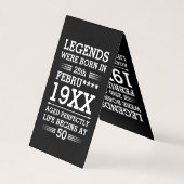 Les légendes personnalisées sont nées à la date Mo (Back)