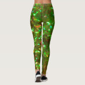 Les leggings verts de parties scintillant Glitz fa (Dos)