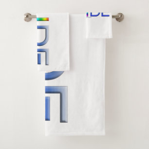 Les lettres métalliques du mot de fierté de Slippe